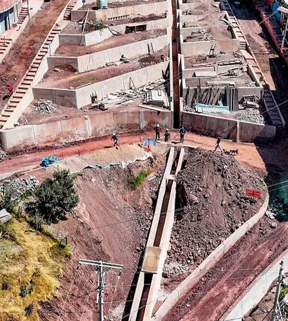 importante avance en la obra vial de la apv. camino real, valorizada en más de 2 millones 700 mil soles