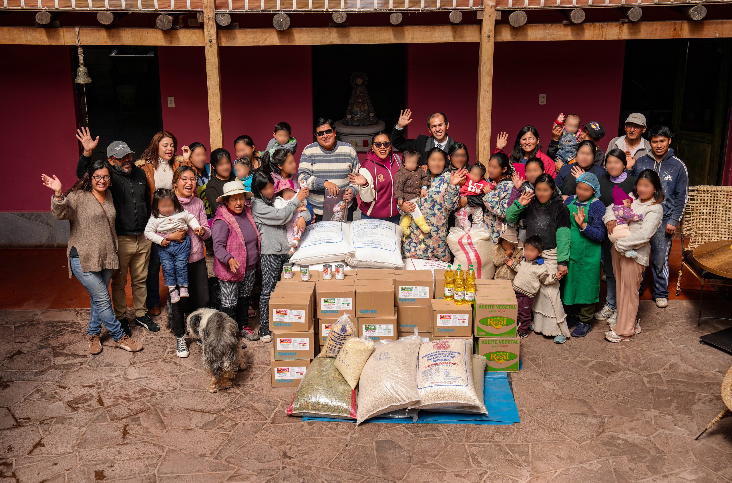 MÁS DE 16 MIL KILOS DE ALIMENTOS FUERON ENTREGADOS POR LA MUNICIPALIDAD DEL CUSCO A LA POBLACIÓN MÁS VULNERABLE