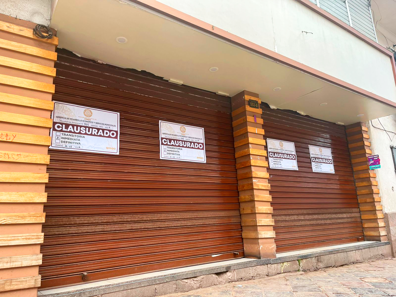 MUNICIPALIDAD DEL CUSCO CLAUSURA DOS PANIFICADORAS EN BELÉN Y TRES CRUCES DE ORO POR INCUMPLIR NORMAS DE SEGURIDAD