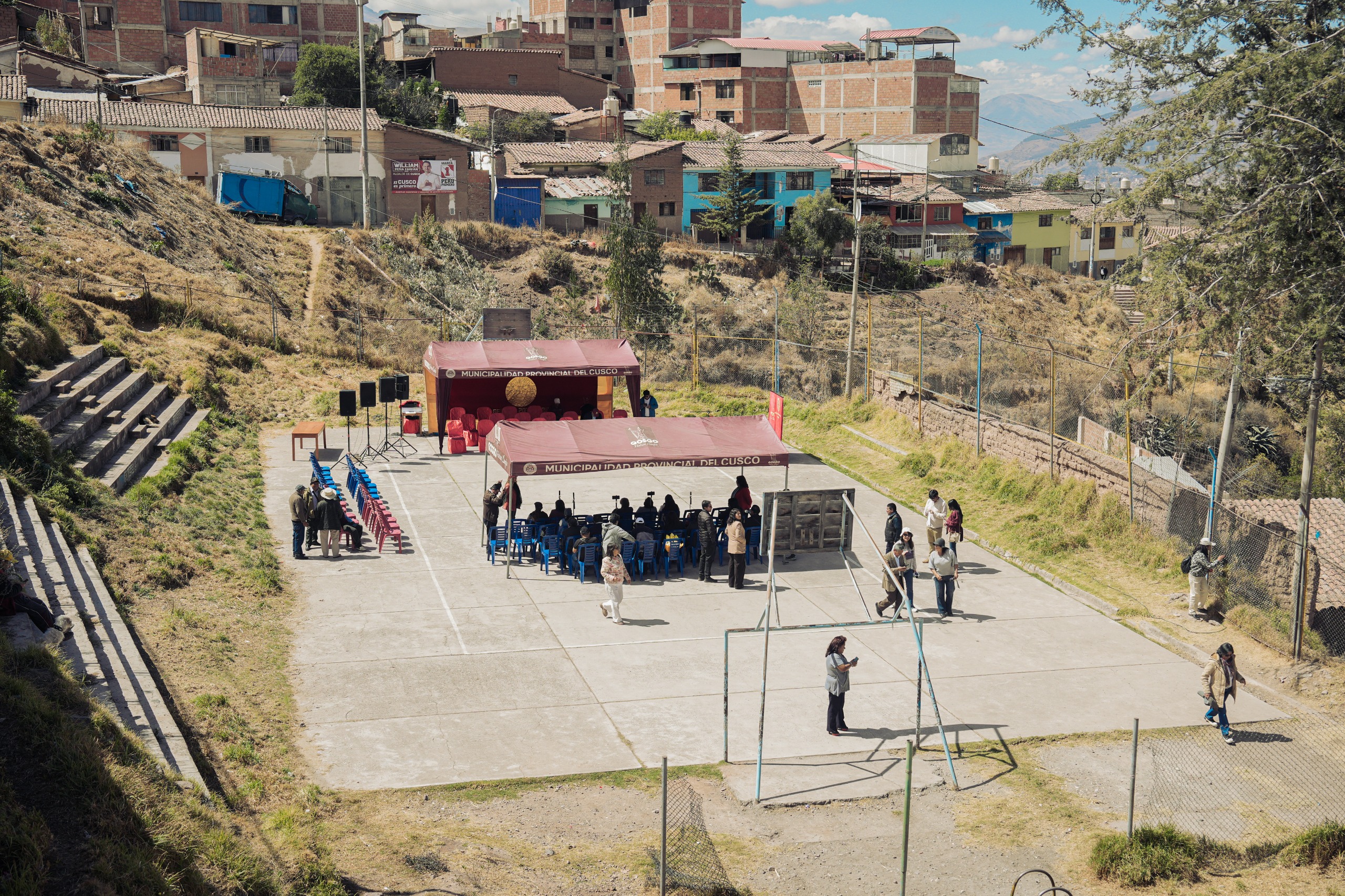 HISTÓRICO: TRAS MÁS DE 40 AÑOS, MUNICIPALIDAD DEL CUSCO INICIA LA CONSTRUCCIÓN DEL MODERNO COMPLEJO DEPORTIVO EN LA APV INCA GARCILASO DE LA VEGA